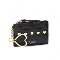 Victoria's Secret Porta Cartão de Couro Heart Stud